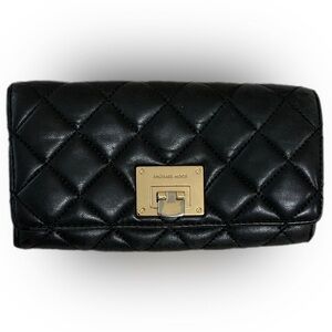 Michael Kors Black Quilted Wallet